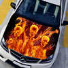 Car Styling Hd Inkjet Hood Font B Flame B Font Font B Skull B Font Stickers Image